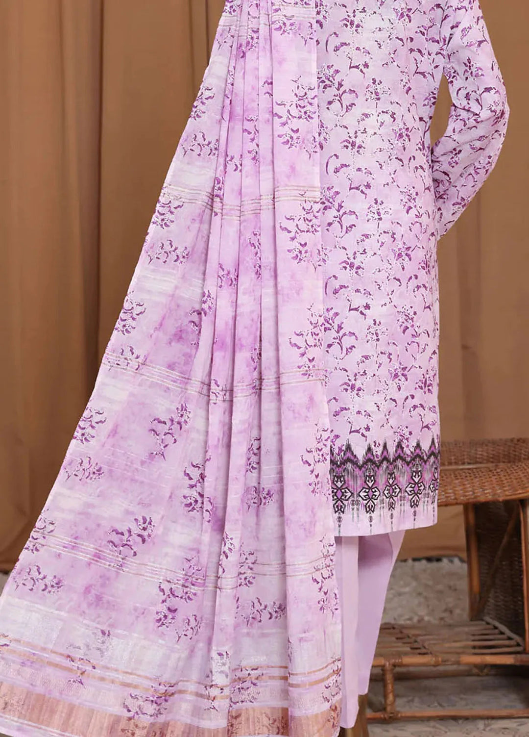 HZ Textiles Embroidered Cotton Suits Unstitched 3 Piece HZ24MCL MEJ-901 - Summer Collection