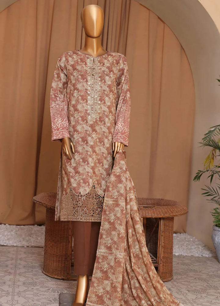 HZ Textiles Embroidered Cotton Suits Unstitched 3 Piece HZ24MCL MEJ-902 - Summer Collection