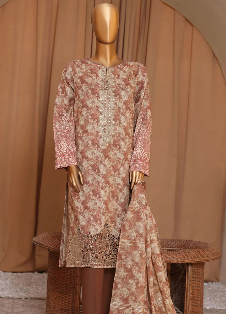 HZ Textiles Embroidered Cotton Suits Unstitched 3 Piece HZ24MCL MEJ-902 - Summer Collection