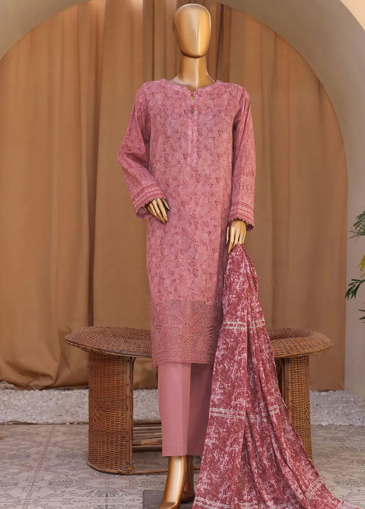 HZ Textiles Embroidered Cotton Suits Unstitched 3 Piece HZ24MCL MEJ-904 - Summer Collection