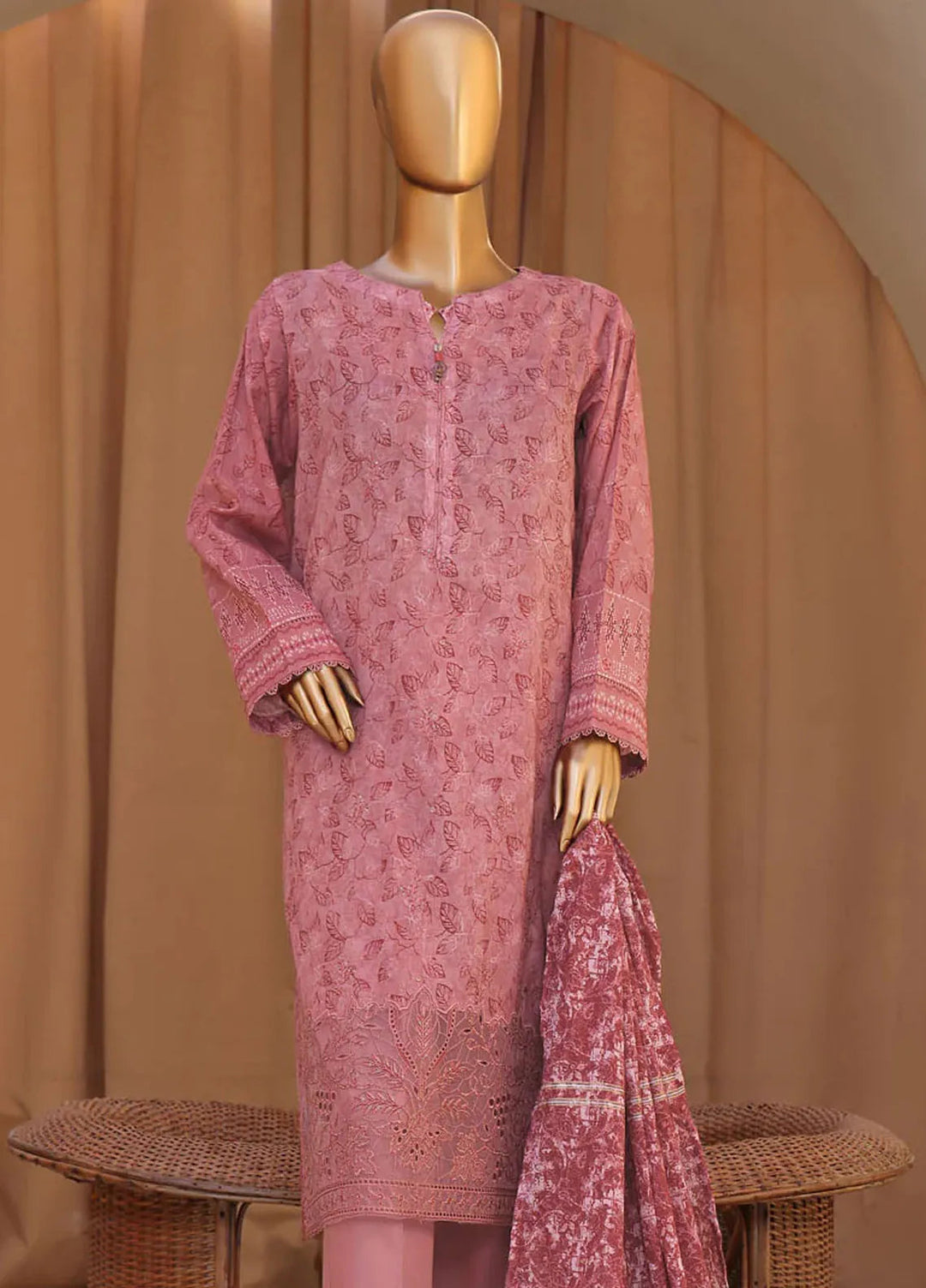 HZ Textiles Embroidered Cotton Suits Unstitched 3 Piece HZ24MCL MEJ-904 - Summer Collection
