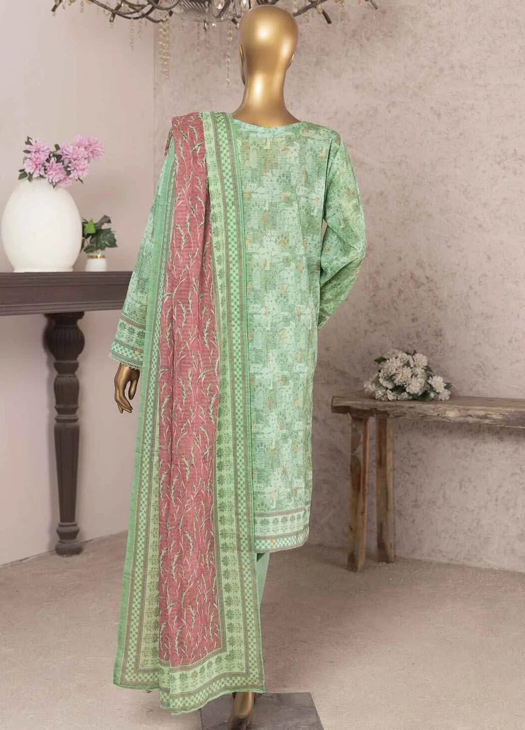 HZ Textiles Embroidered Jacquard Suits Unstitched 3 Piece HZ24KJ KJE-04 - Winter Collection
