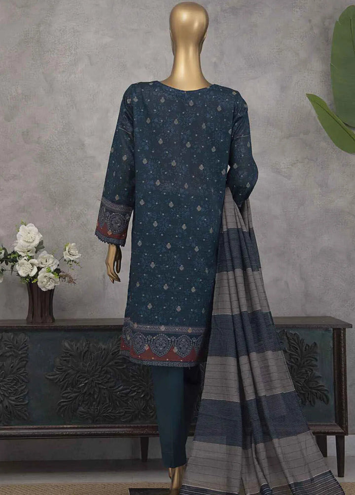Hz Textiles Embroidered Jacquard Suits Unstitched 3 Piece HZ25TS TJE-1208 - Summer Collection