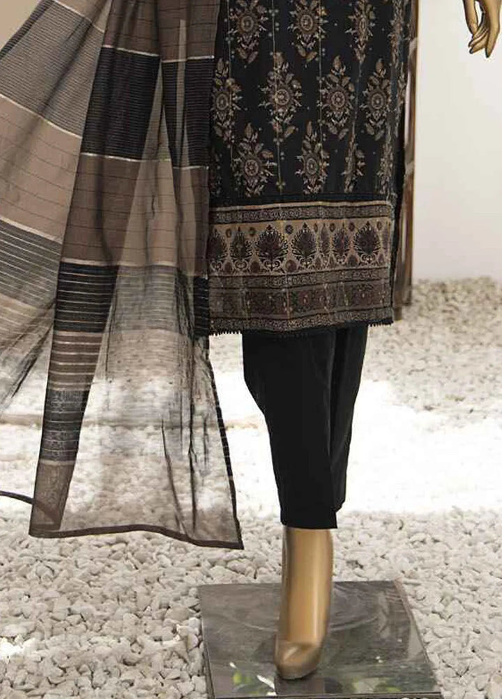 Hz Textiles Embroidered Jacquard Suits Unstitched 3 Piece HZ25TS TJE-1210 - Summer Collection