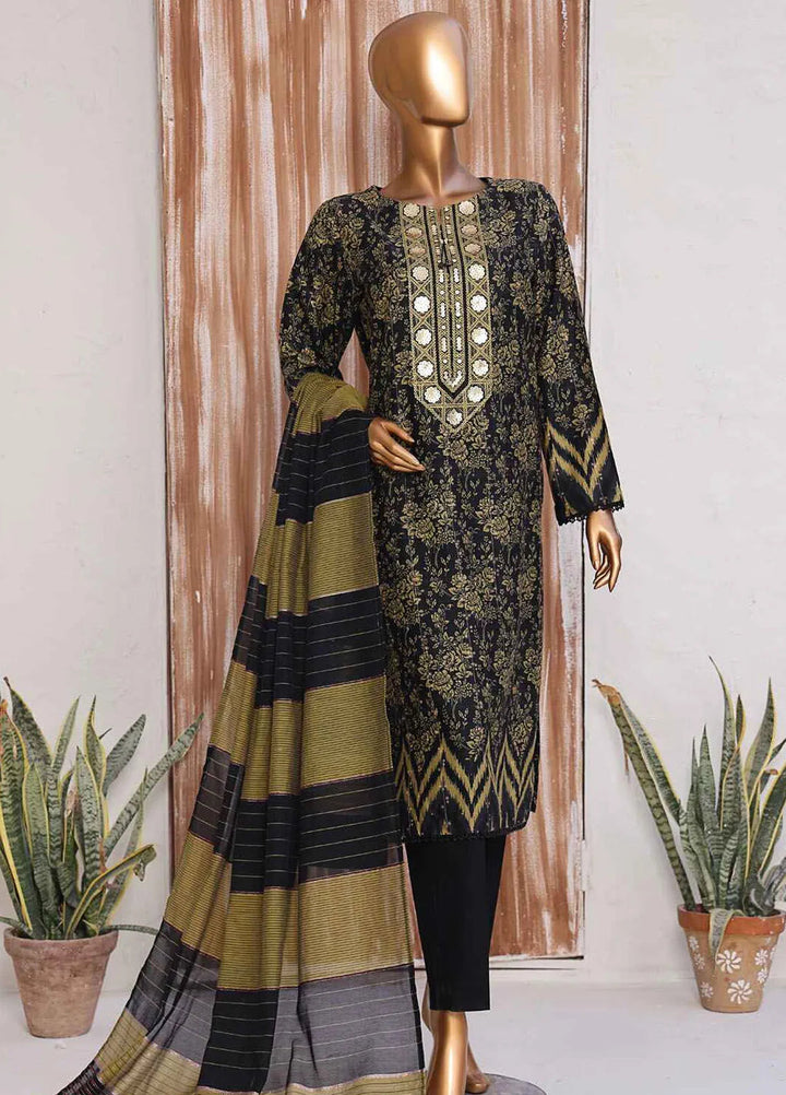 Hz Textiles Embroidered Jacquard Suits Unstitched 3 Piece HZ25TS TJE-1211 - Summer Collection