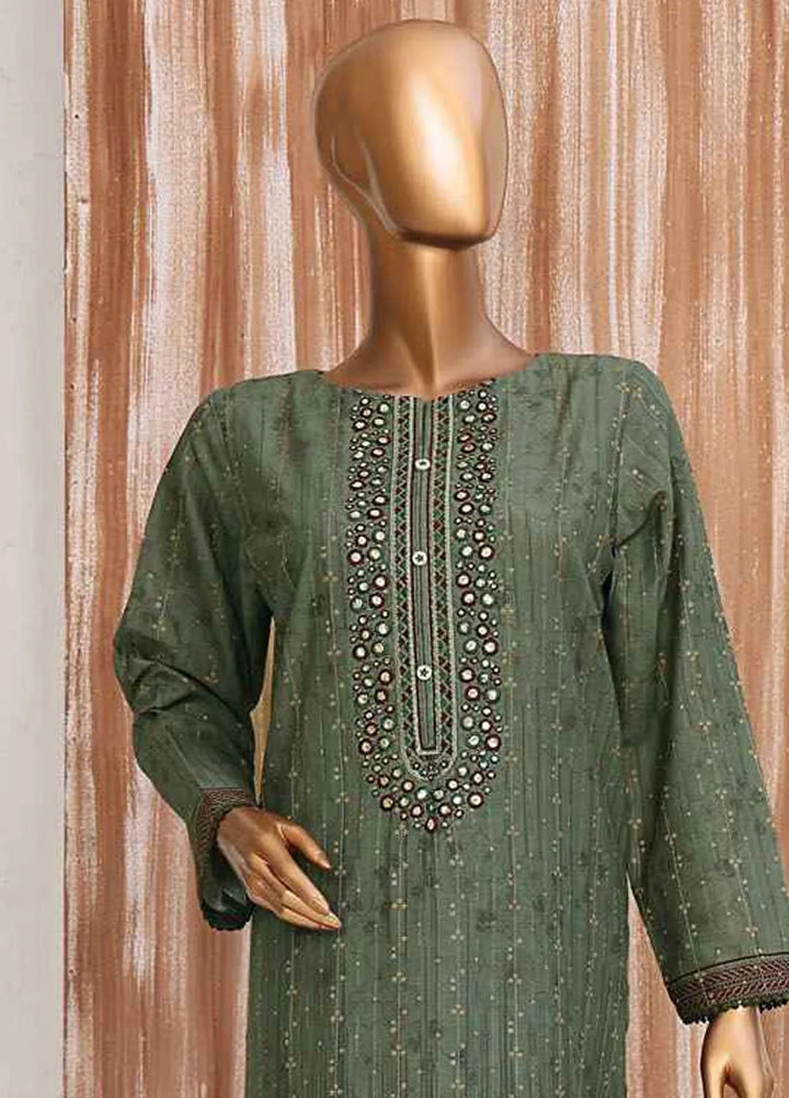 Hz Textiles Embroidered Jacquard Suits Unstitched 3 Piece HZ25TS TJE-1212 - Summer Collection