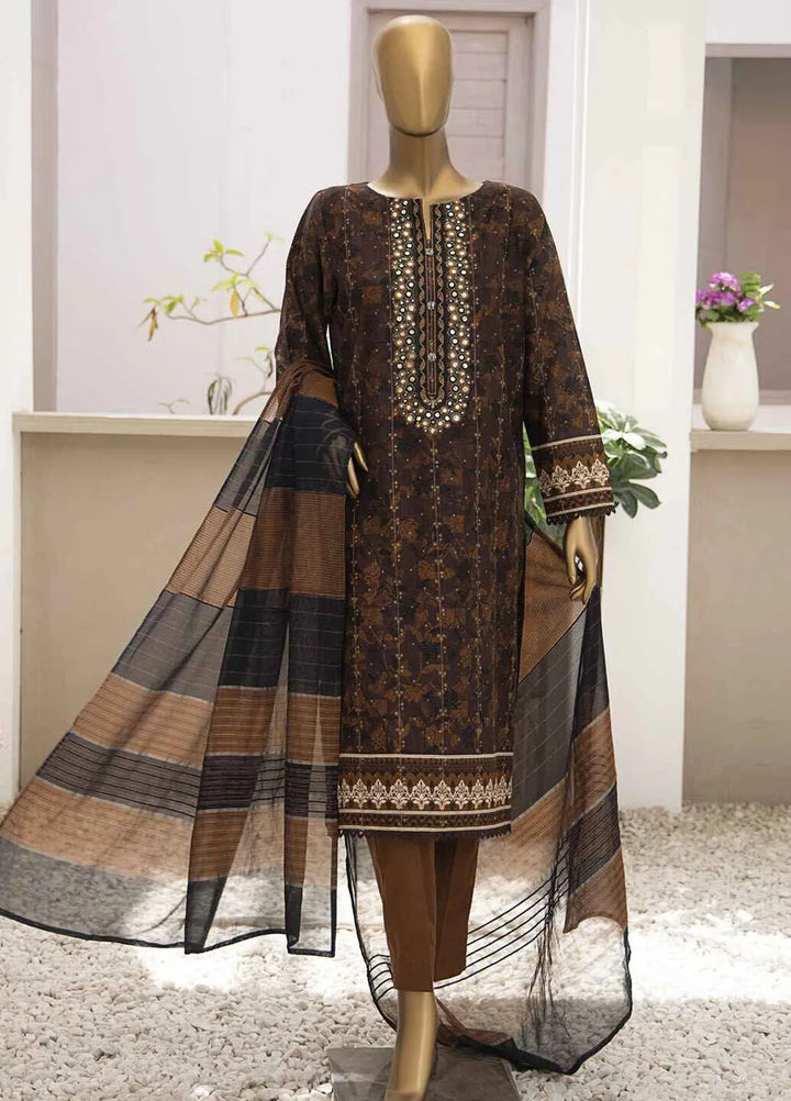 Hz Textiles Embroidered Jacquard Suits Unstitched 3 Piece HZ25TS TJE-1213 - Summer Collection