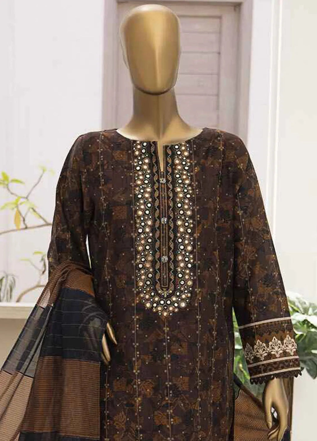Hz Textiles Embroidered Jacquard Suits Unstitched 3 Piece HZ25TS TJE-1213 - Summer Collection