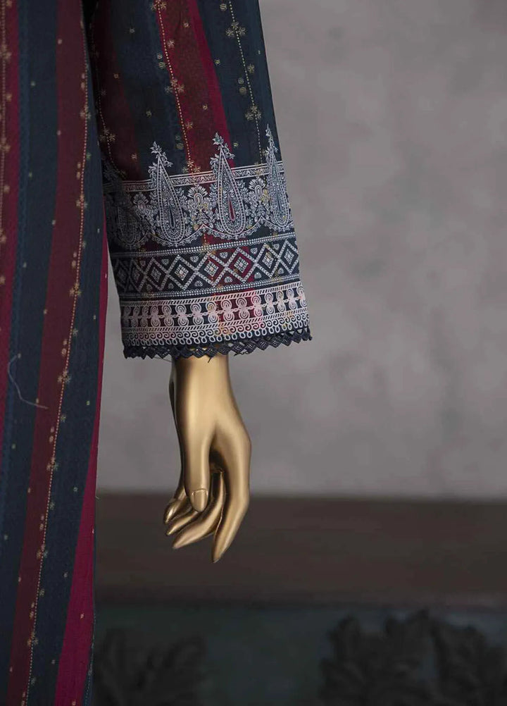 Hz Textiles Embroidered Jacquard Suits Unstitched 3 Piece HZ25TS TJE-1214 - Summer Collection