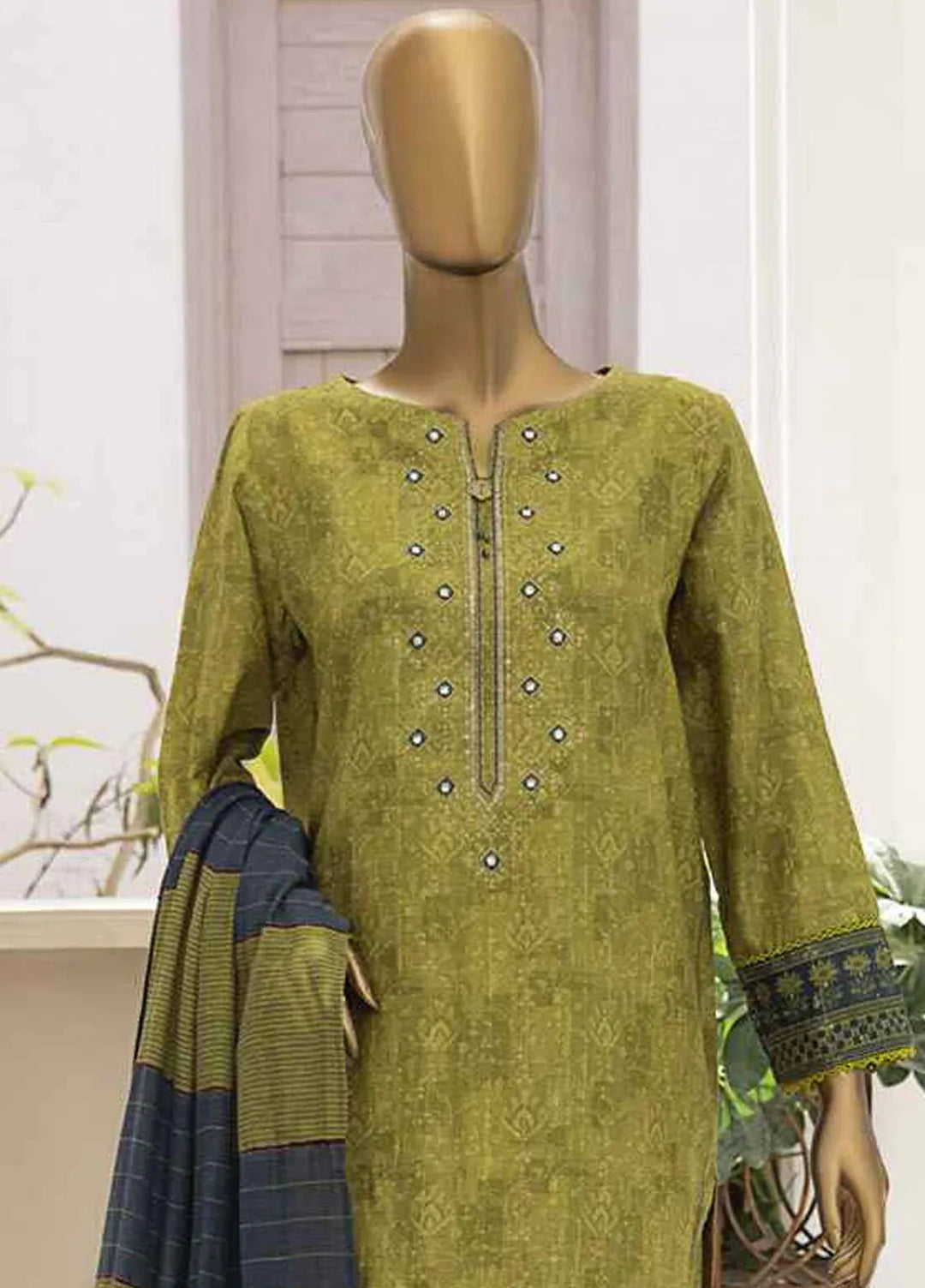 Hz Textiles Embroidered Jacquard Suits Unstitched 3 Piece HZ25TS TJE-1215 - Summer Collection