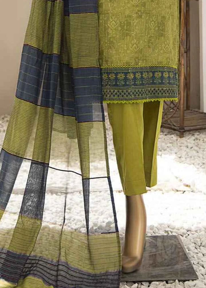 Hz Textiles Embroidered Jacquard Suits Unstitched 3 Piece HZ25TS TJE-1215 - Summer Collection