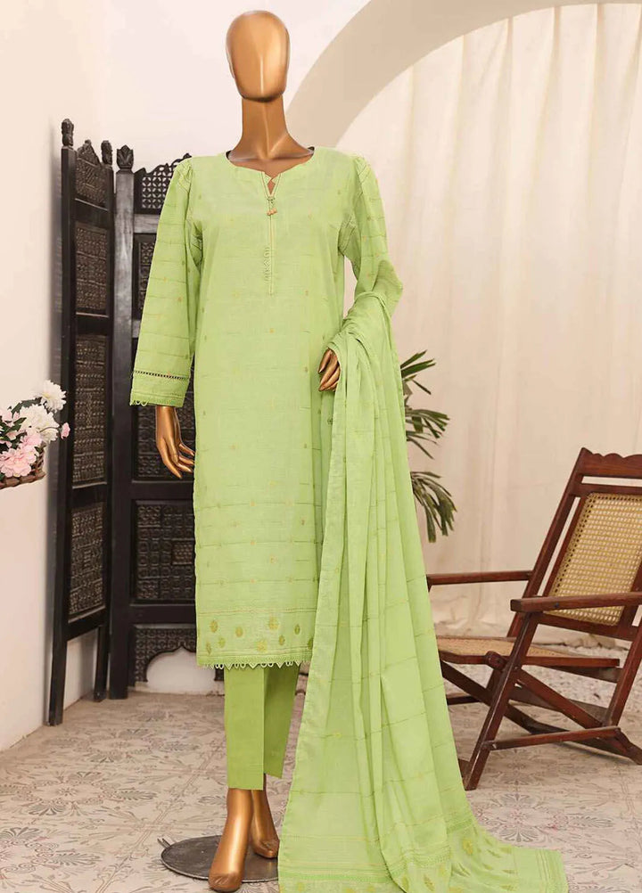 Hz Textiles Embroidered Jacquard Suits Unstitched 3 Piece HZ25VH VJ-02 - Summer Collection