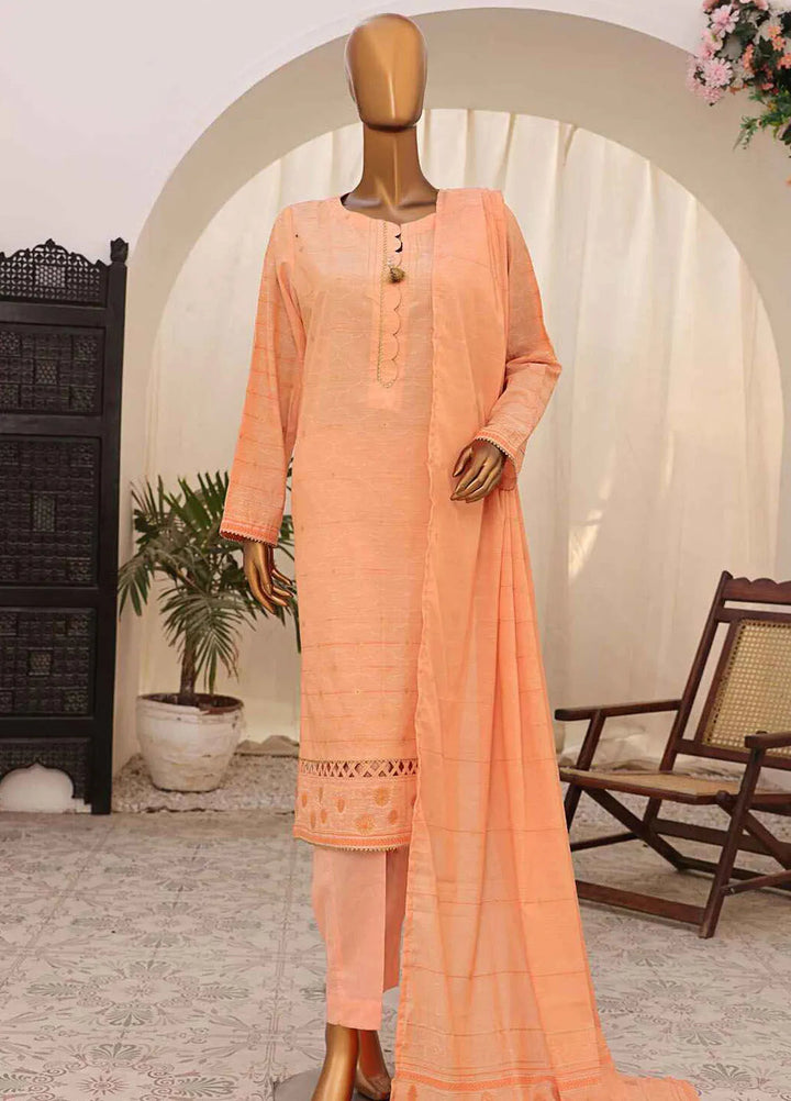 Hz Textiles Embroidered Jacquard Suits Unstitched 3 Piece HZ25VH VJ-03 - Summer Collection