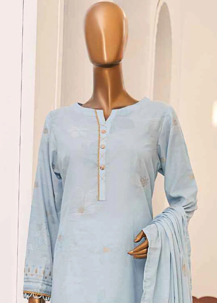 Hz Textiles Embroidered Jacquard Suits Unstitched 3 Piece HZ25VH VJ-05 - Summer Collection