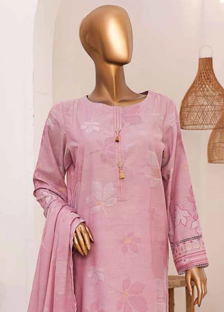 Hz Textiles Embroidered Jacquard Suits Unstitched 3 Piece HZ25VH VJ-06 - Summer Collection