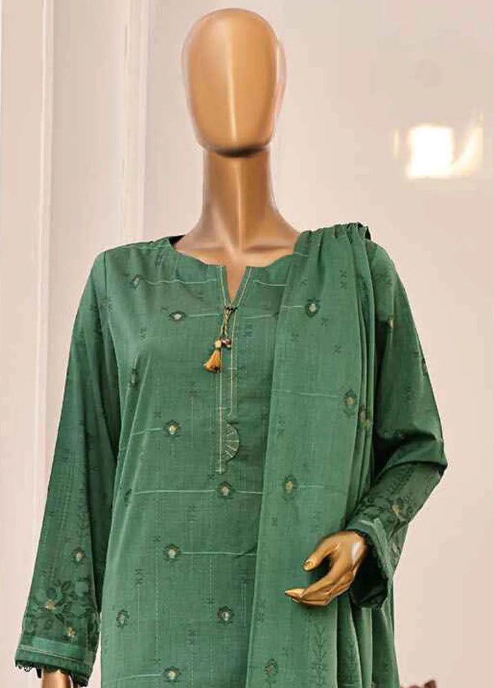 Hz Textiles Embroidered Jacquard Suits Unstitched 3 Piece HZ25VH VJ-07 - Summer Collection