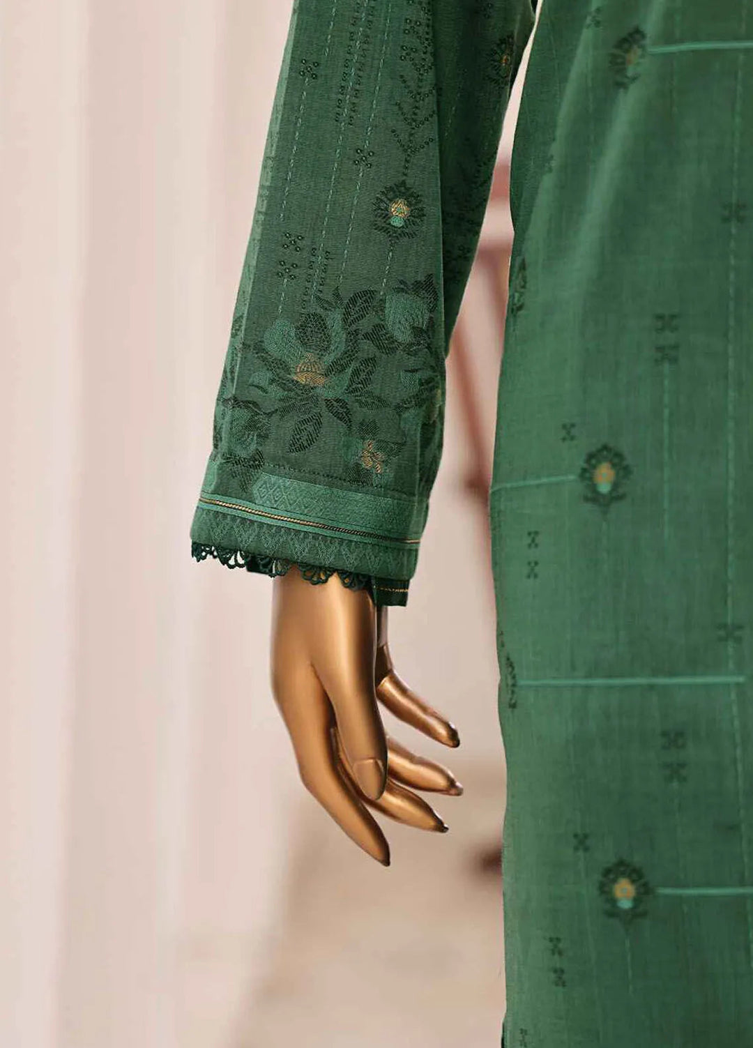 Hz Textiles Embroidered Jacquard Suits Unstitched 3 Piece HZ25VH VJ-07 - Summer Collection