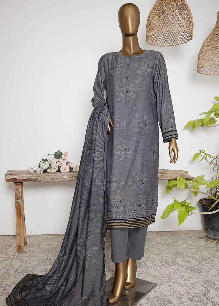 Hz Textiles Embroidered Jacquard Suits Unstitched 3 Piece HZ25VH VJ-11 - Summer Collection