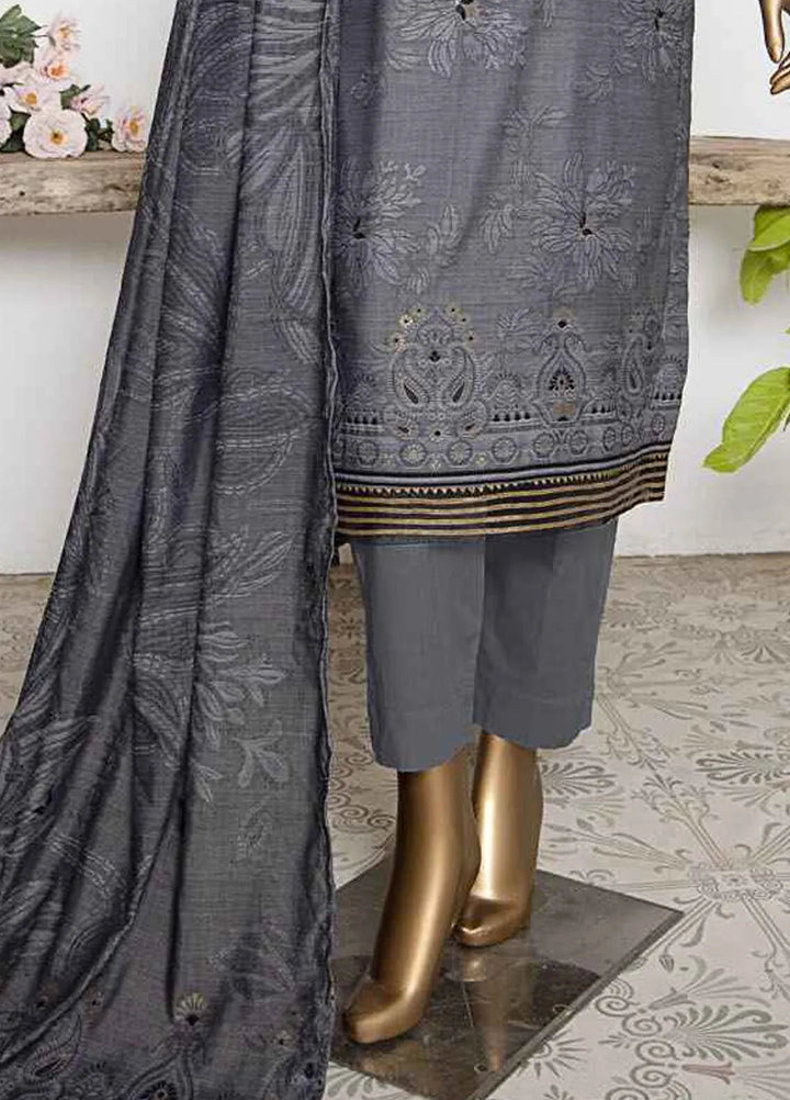 Hz Textiles Embroidered Jacquard Suits Unstitched 3 Piece HZ25VH VJ-11 - Summer Collection