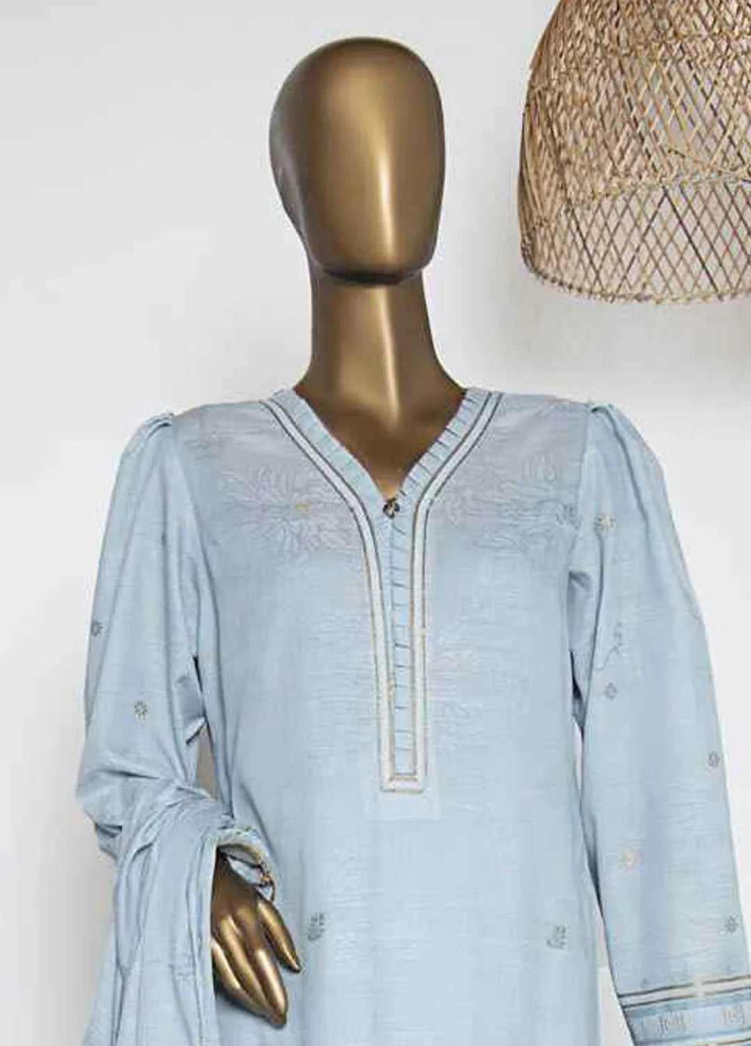 Hz Textiles Embroidered Jacquard Suits Unstitched 3 Piece HZ25VH VJ-12 - Summer Collection