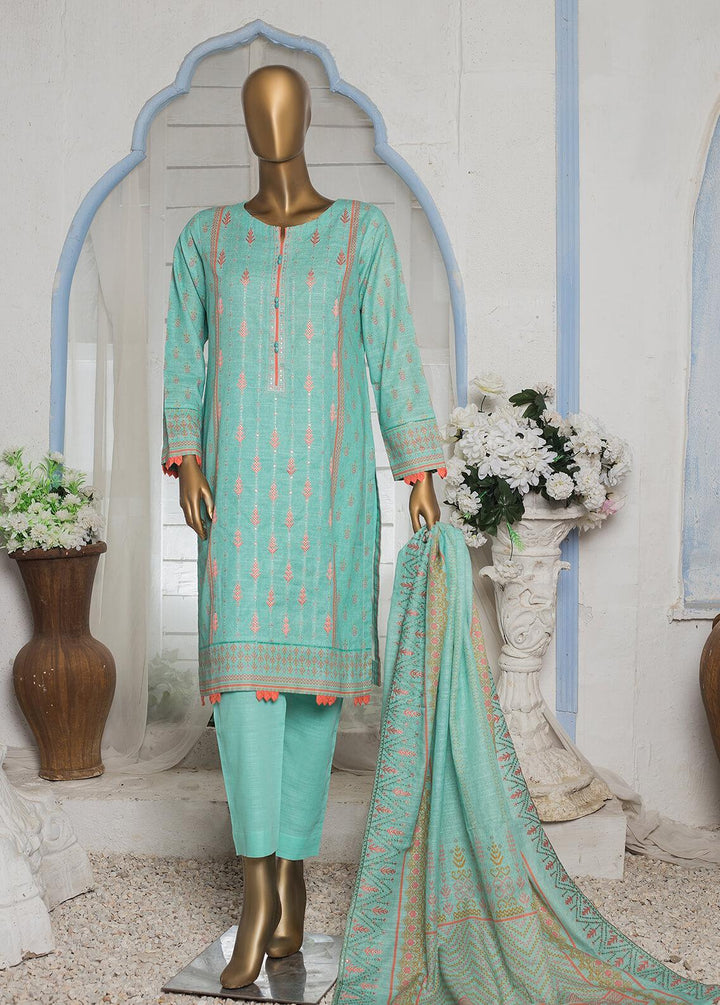 HZ Textiles Embroidered Khaddar Suits Unstitched 3 Piece HZ22KE PKE-2217 - Winter Collection