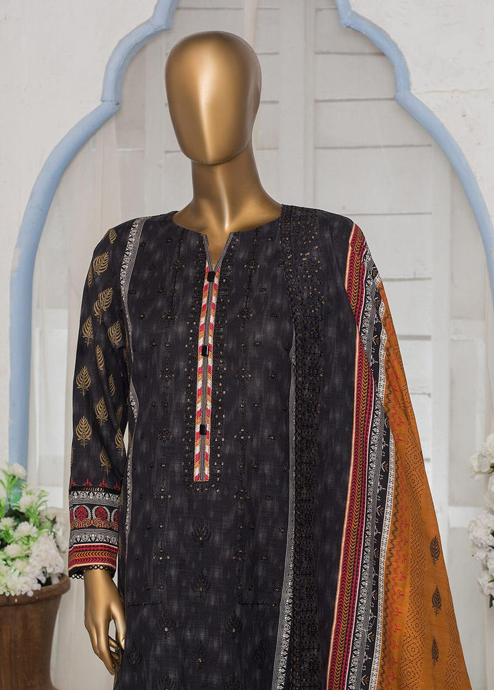 HZ Textiles Embroidered Khaddar Suits Unstitched 3 Piece HZ22KE PKE-2241 - Winter Collection