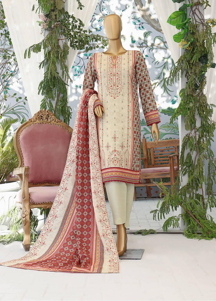 HZ Textiles Embroidered Khaddar Suits Unstitched 3 Piece HZ22KE PKE-2244 - Winter Collection