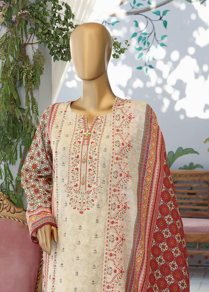 HZ Textiles Embroidered Khaddar Suits Unstitched 3 Piece HZ22KE PKE-2244 - Winter Collection