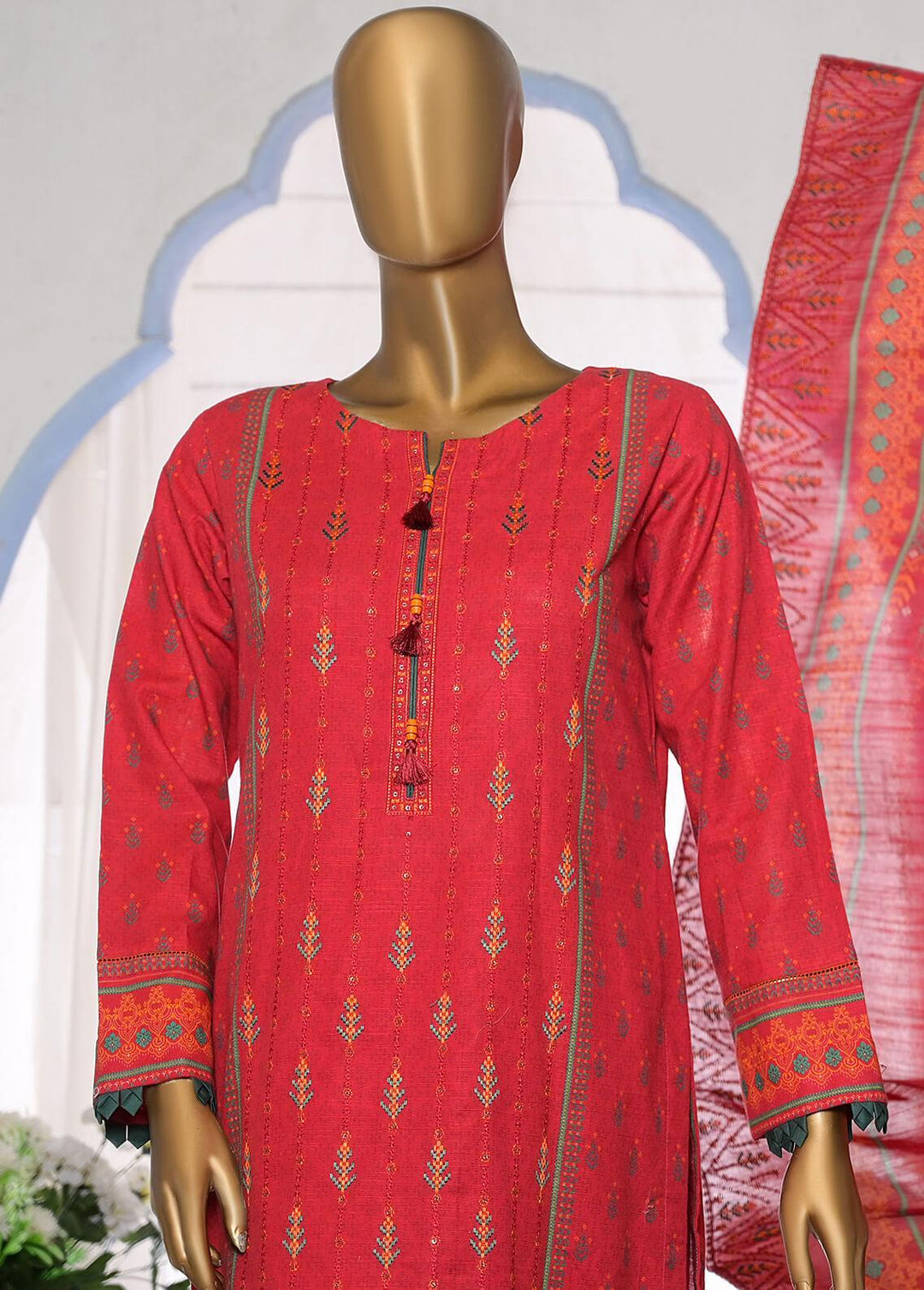 HZ Textiles Embroidered Khaddar Suits Unstitched 3 Piece HZ22KE PKE-2251 - Winter Collection