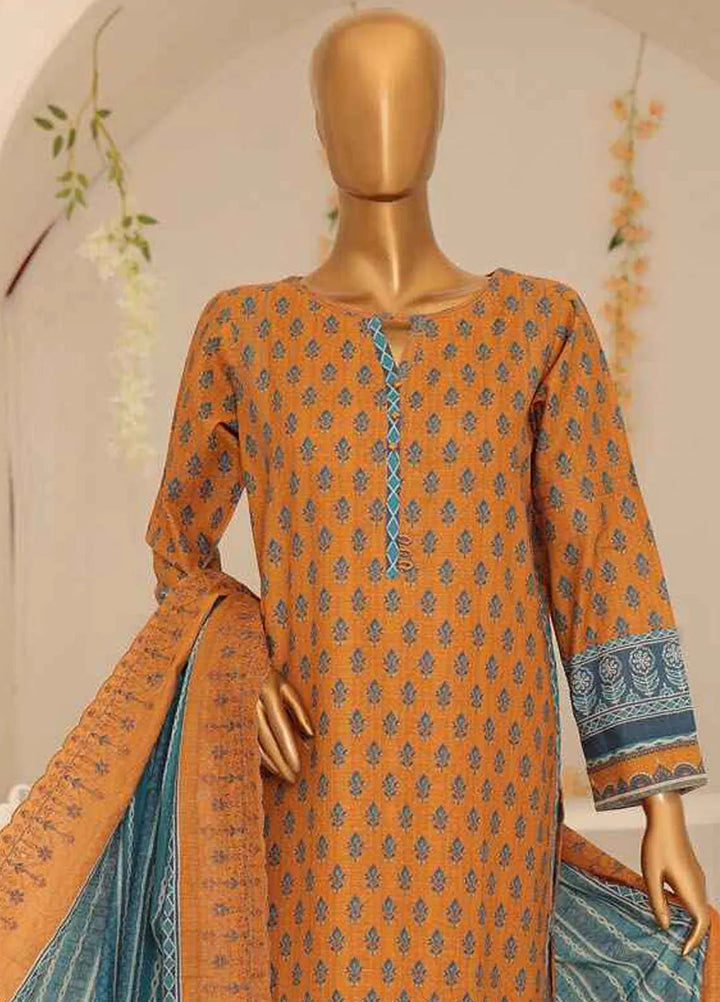 Hz Textiles Embroidered Khaddar Suit Unstitched 3 Piece HZ24K PKE-03 - Winter Collection