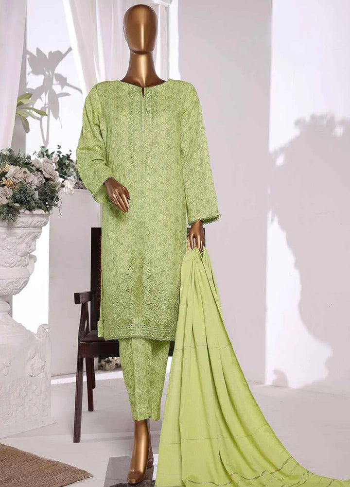 HZ Textiles Embroidered Khaddar Suits Unstitched 3 Piece HZ24KM KES-65 - Winter Collection