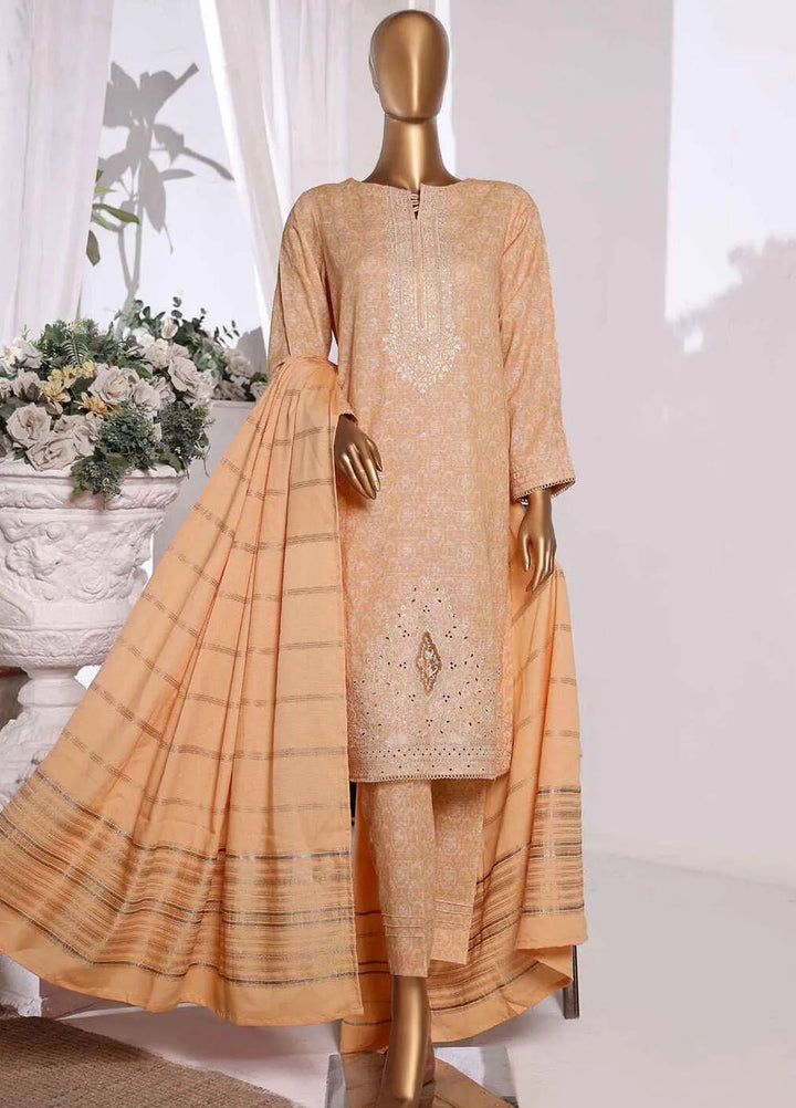 HZ Textiles Embroidered Khaddar Suits Unstitched 3 Piece HZ24KM KES-66 - Winter Collection