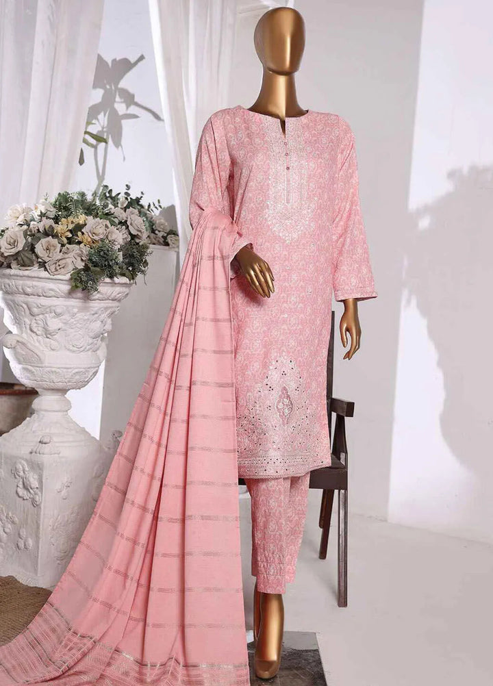 HZ Textiles Embroidered Khaddar Suits Unstitched 3 Piece HZ24KM KES-67 - Winter Collection