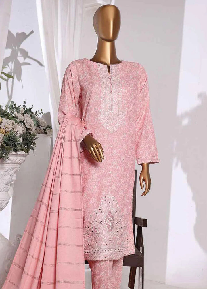 HZ Textiles Embroidered Khaddar Suits Unstitched 3 Piece HZ24KM KES-67 - Winter Collection