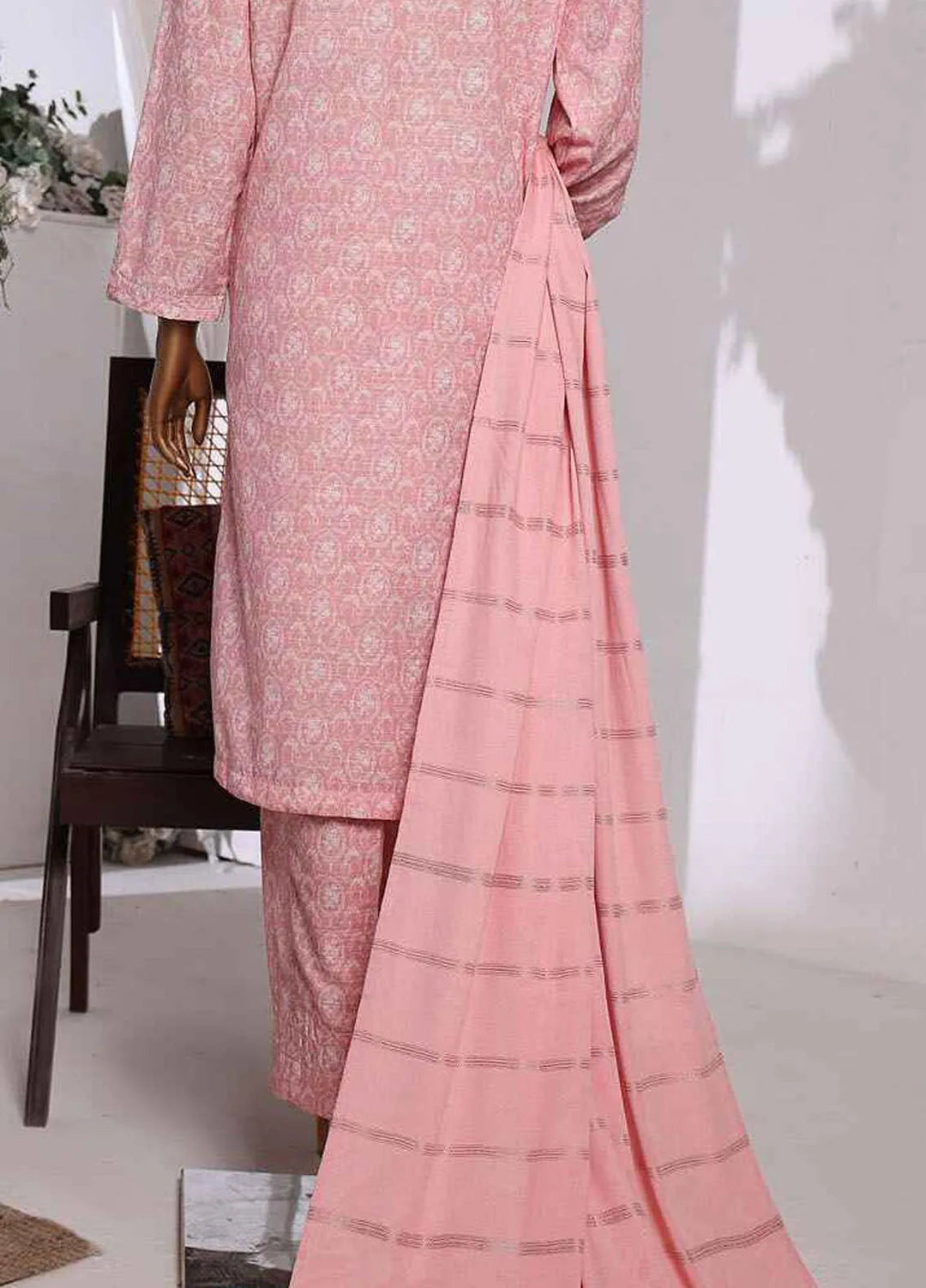 HZ Textiles Embroidered Khaddar Suits Unstitched 3 Piece HZ24KM KES-67 - Winter Collection