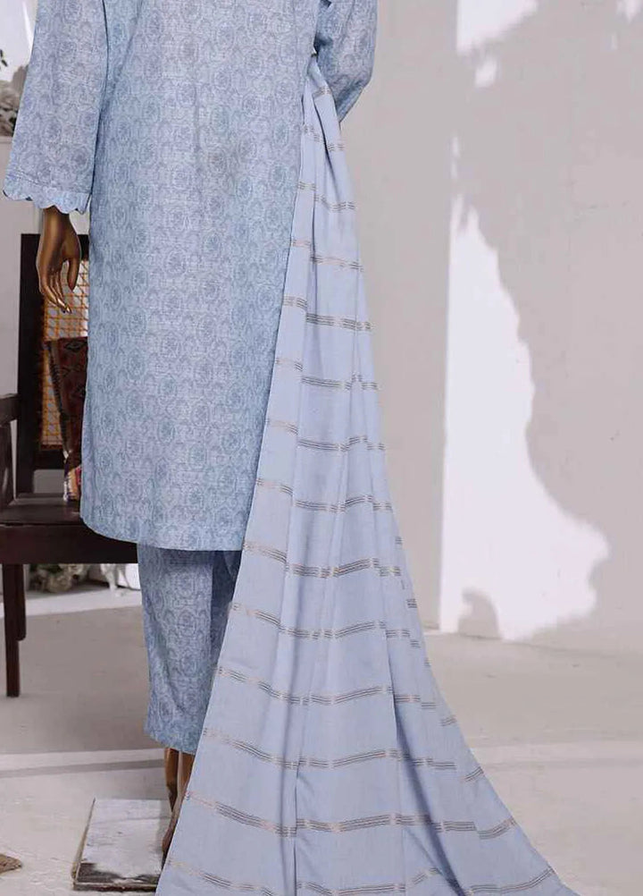 HZ Textiles Embroidered Khaddar Suits Unstitched 3 Piece HZ24KM KES-68 - Winter Collection