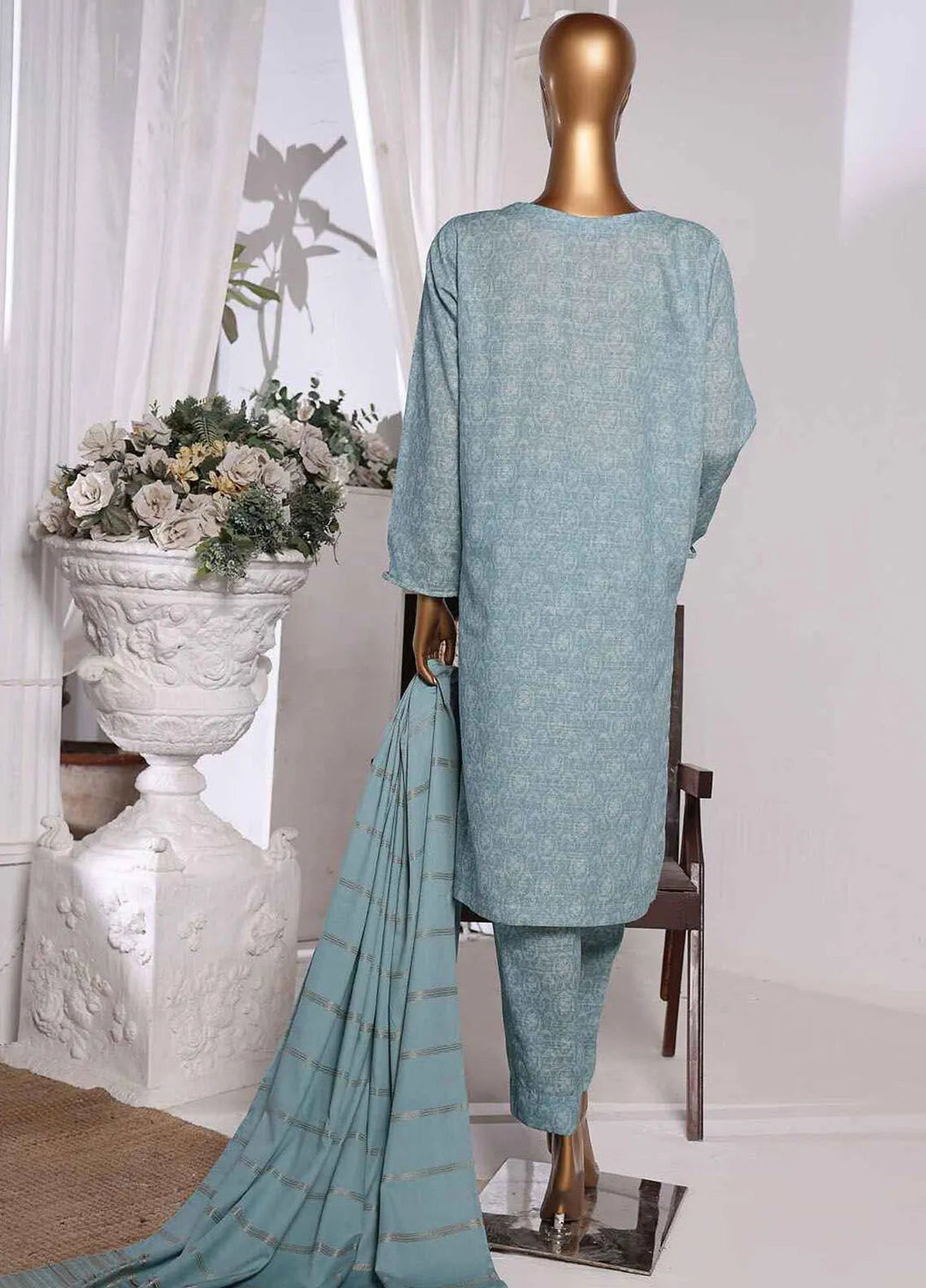 HZ Textiles Embroidered Khaddar Suits Unstitched 3 Piece HZ24KM KES-69 - Winter Collection