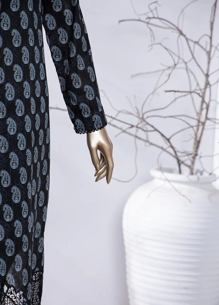 Hz Textiles Embroidered Lawn Suit Unstitched 3 Piece HZ24M MEC-79 - Lawn Collection