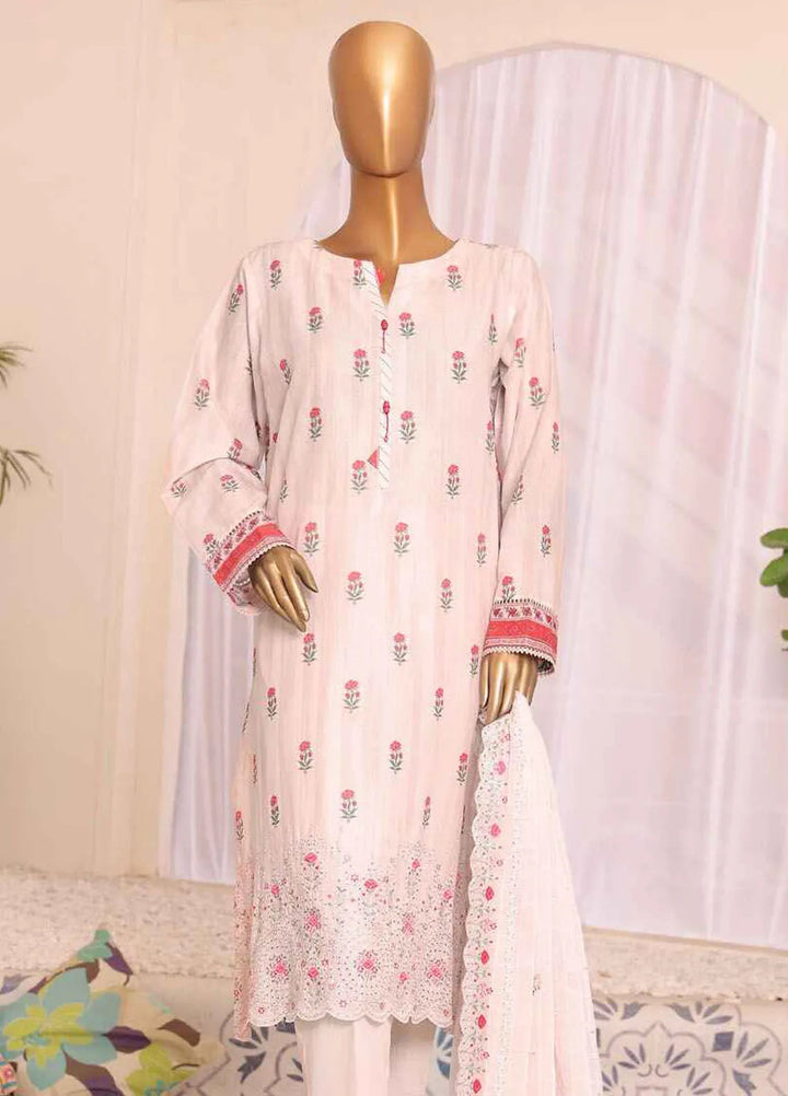 HZ Textiles Embroidered Lawn Suits Unstitched 3 Piece HZ24SV SEC-950 - Summer Collection