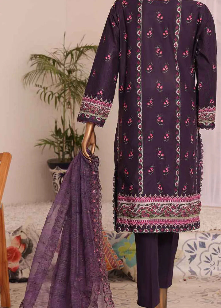 HZ Textiles Embroidered Lawn Suits Unstitched 3 Piece HZ24SV SEC-951 - Summer Collection