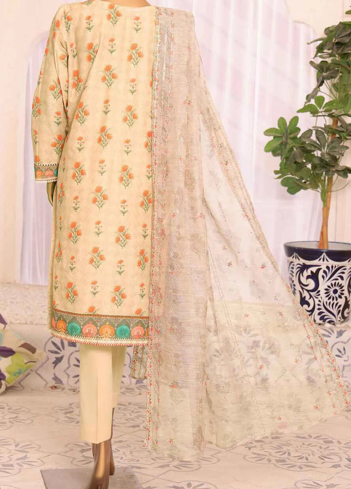 HZ Textiles Embroidered Lawn Suits Unstitched 3 Piece HZ24SV SEC-952 - Summer Collection