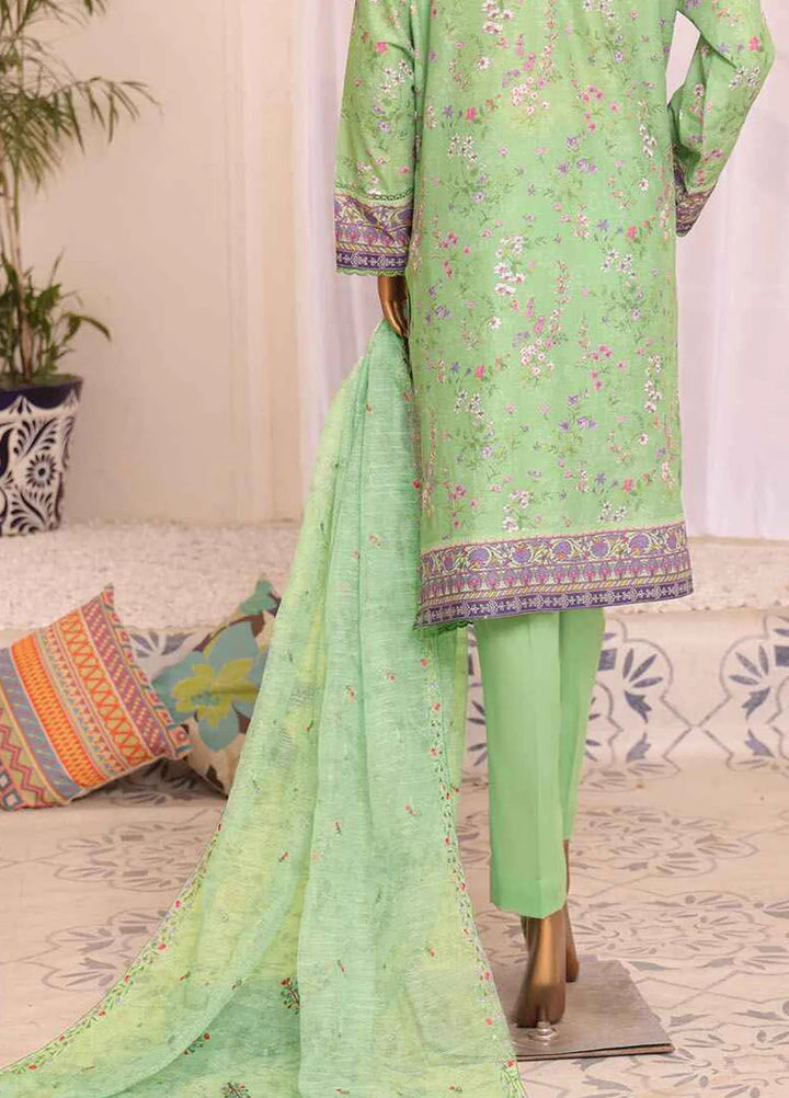 HZ Textiles Embroidered Lawn Suits Unstitched 3 Piece HZ24SV SEC-954 - Summer Collection