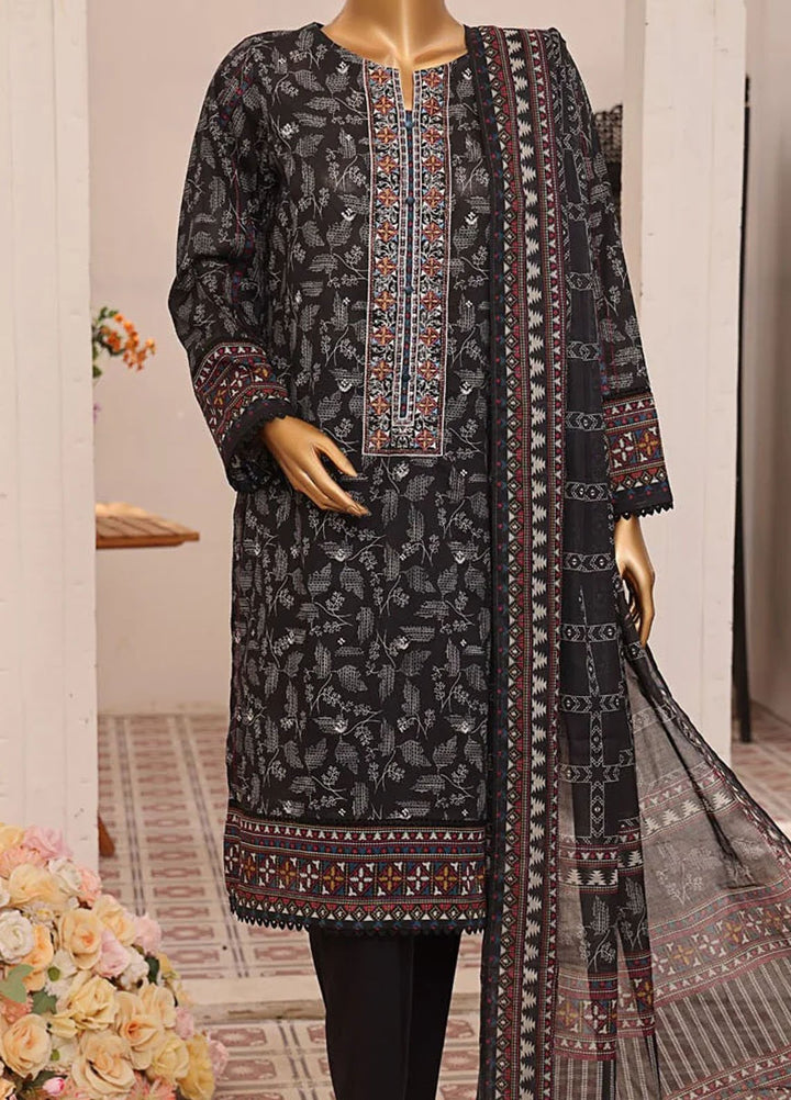 HZ Textiles Embroidered Lawn Suits Unstitched 3 Piece HZ25AS AJE - 302 - Summer Collection