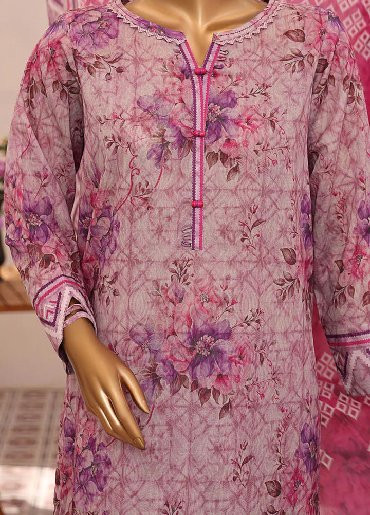 HZ Textiles Embroidered Lawn Suits Unstitched 3 Piece HZ25AS AJE - 303 - Summer Collection