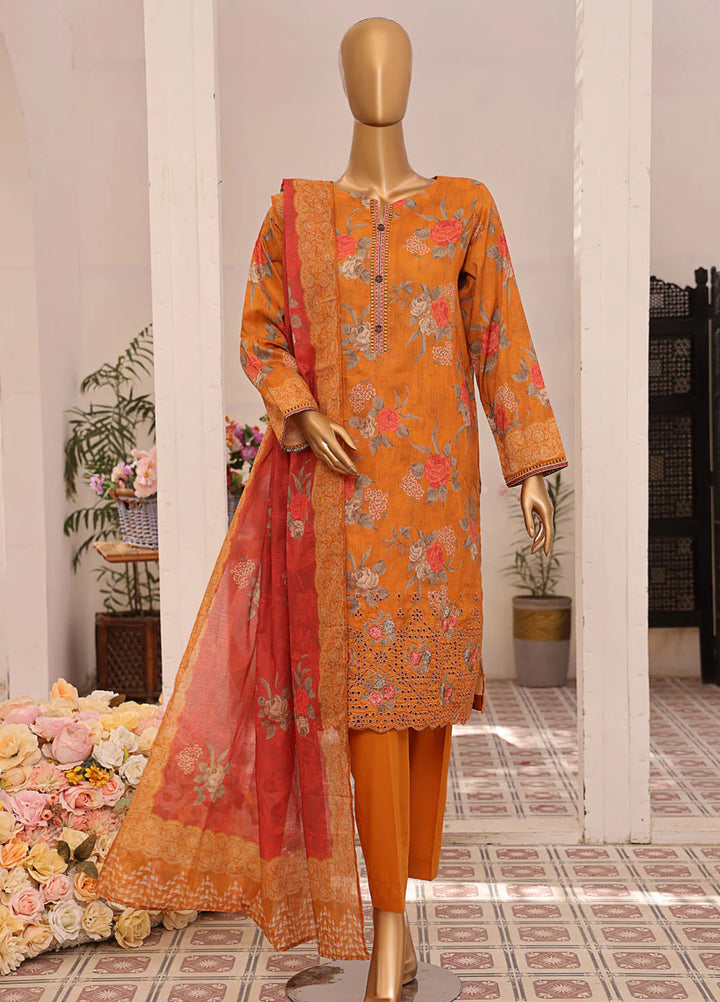 HZ Textiles Embroidered Lawn Suits Unstitched 3 Piece HZ25AS AJE - 308 - Summer Collection