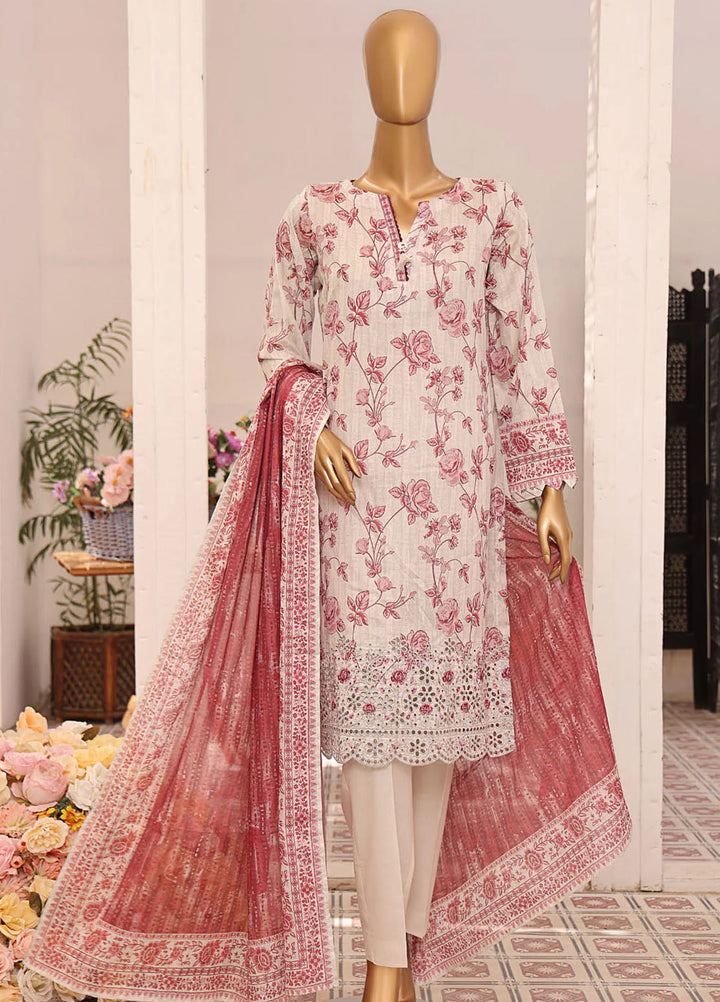 HZ Textiles Embroidered Lawn Suits Unstitched 3 Piece HZ25AS AJE - 310 - Summer Collection