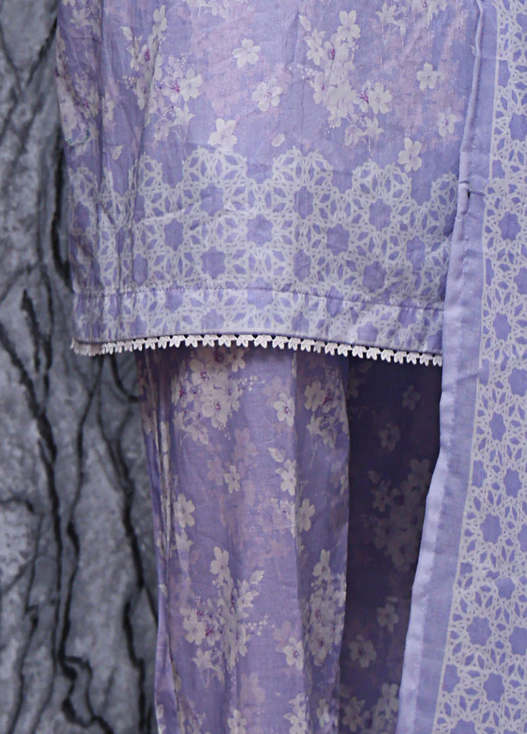 HZ Textiles Embroidered Lawn Suits Unstitched 3 Piece HZ25EUL EC-1046 - Summer Collection