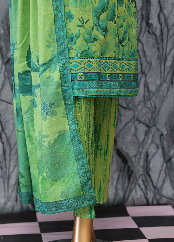 HZ Textiles Embroidered Lawn Suits Unstitched 3 Piece HZ25EUL EC-1049 - Summer Collection