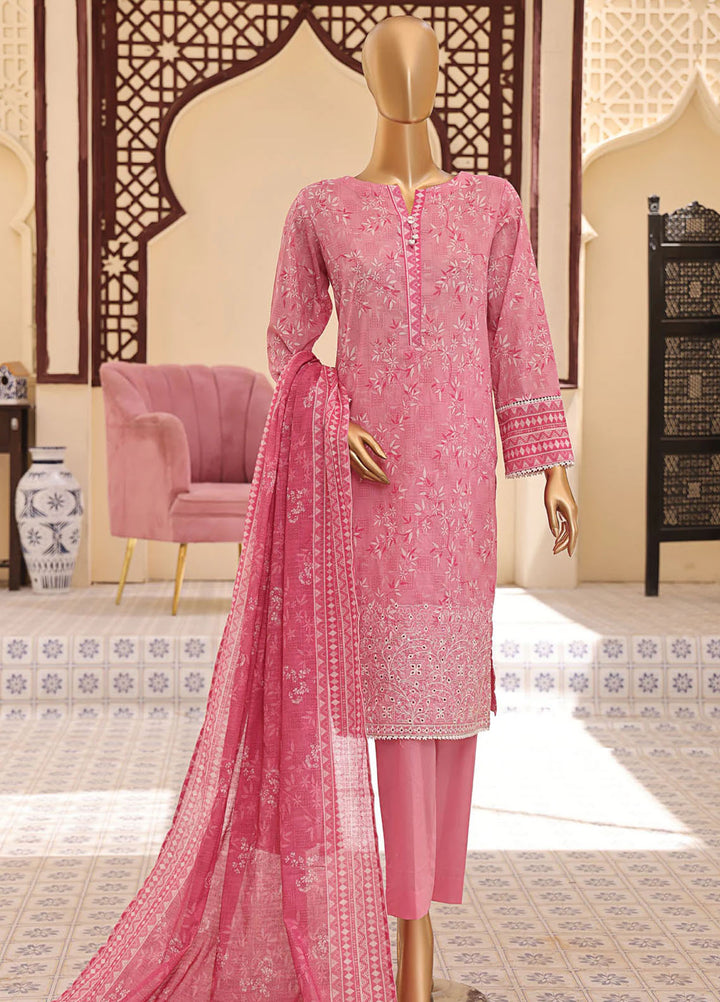 HZ Textiles Embroidered Lawn Suits Unstitched 3 Piece HZ25ML MEC-507 - Summer Collection