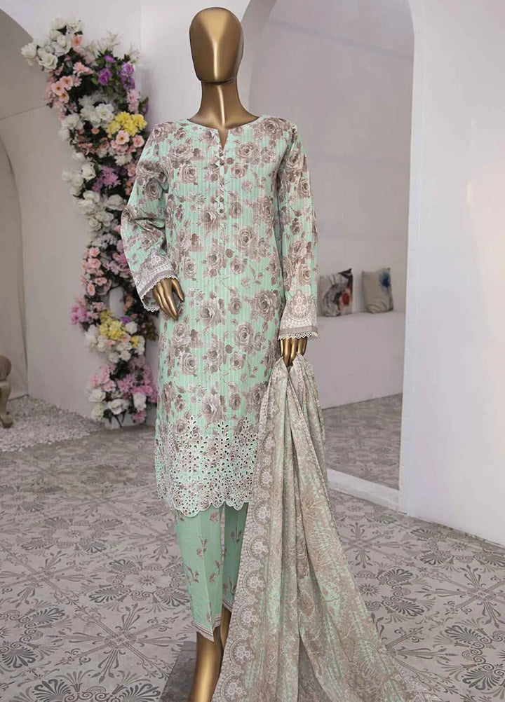 HZ Textiles Embroidered Lawn Suits Unstitched 3 Piece HZ25NV2 NPE-03-VOL-2 - Summer Collection